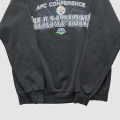 Pittsburgh Steelers NFL 2008 Pullover Sweatshirt - Charcoal Vintage - Fanatics