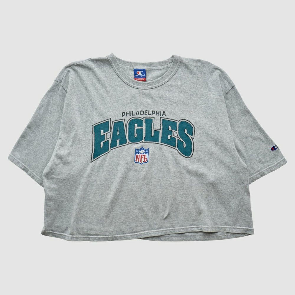 Philadelphia Eagles Champion 2000s T-shirt - Heather Gray Vintage - Fanatics