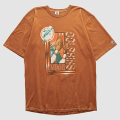 Miami Dolphins Logo 7 90s T-shirt - Orange Vintage - Fanatics