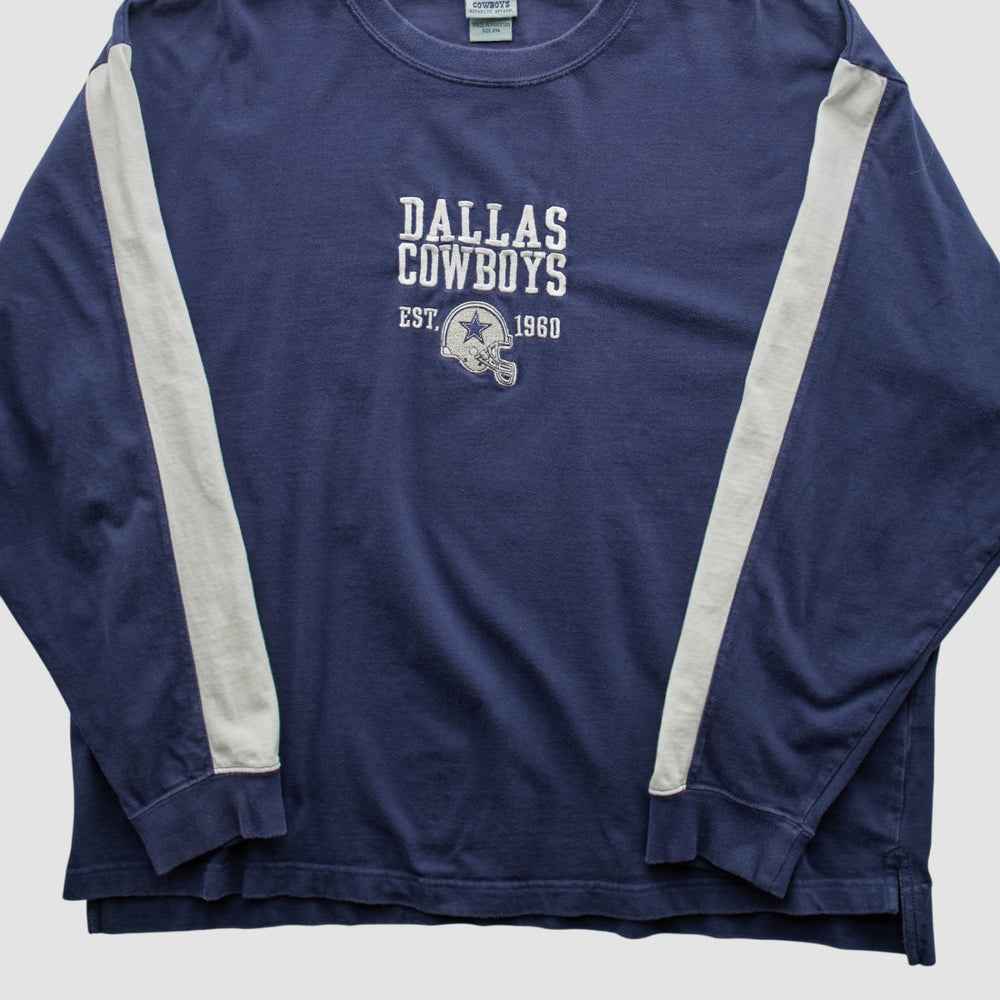 Dallas Cowboys 2000s Long Sleeve T-shirt - Navy Vintage - Fanatics