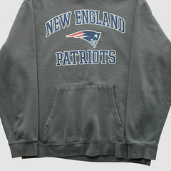 New England Patriots Majestic 2010s Hooded Pullover Sweatshirt - Gray Vintage - Fanatics