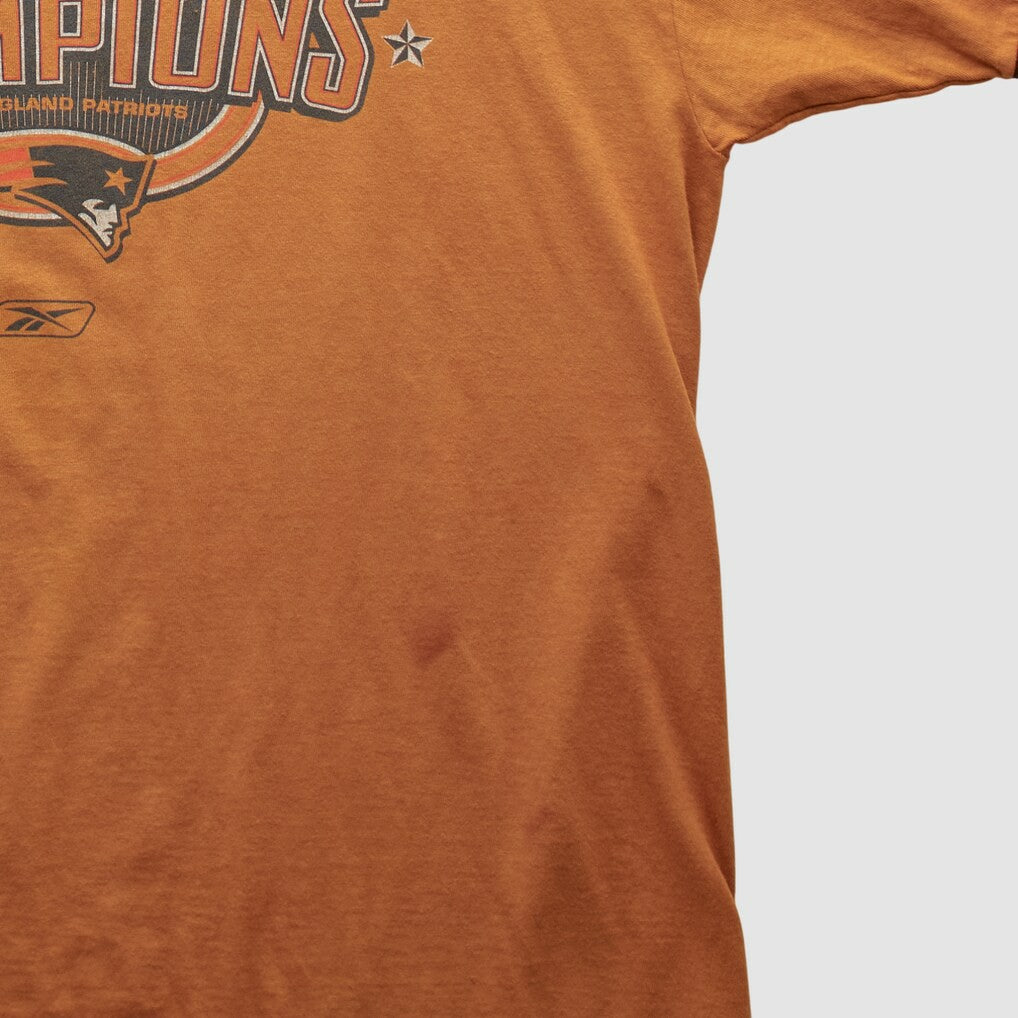 New England Patriots Reebok 2004 T-shirt - Orange Vintage - Fanatics