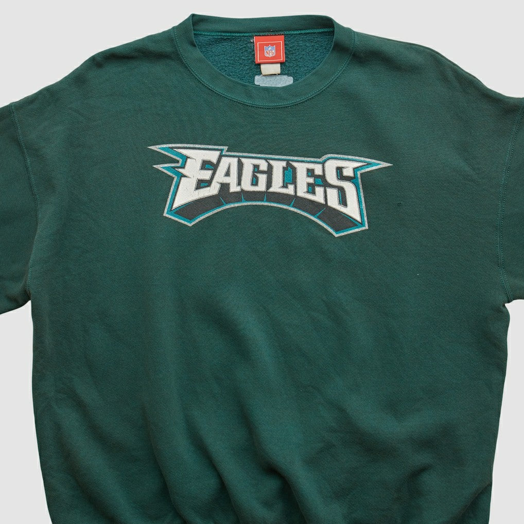 Philadelphia Eagles NFL 2000s Pullover Sweatshirt - Green Vintage - Fanatics