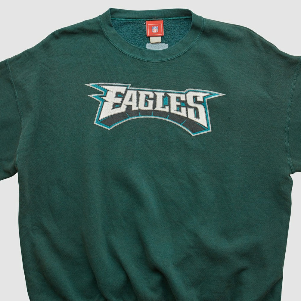 Philadelphia Eagles NFL 2000s Pullover Sweatshirt - Green Vintage - Fanatics