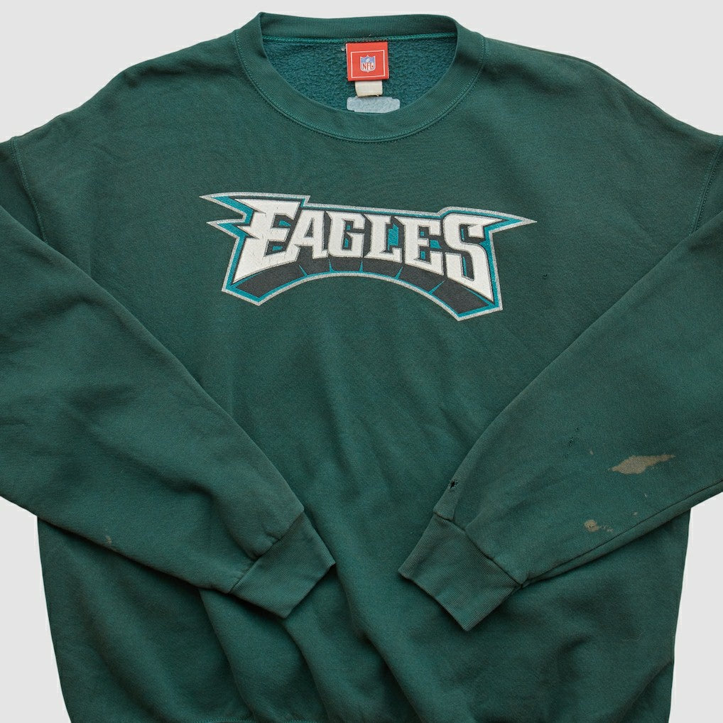Philadelphia Eagles NFL 2000s Pullover Sweatshirt - Green Vintage - Fanatics