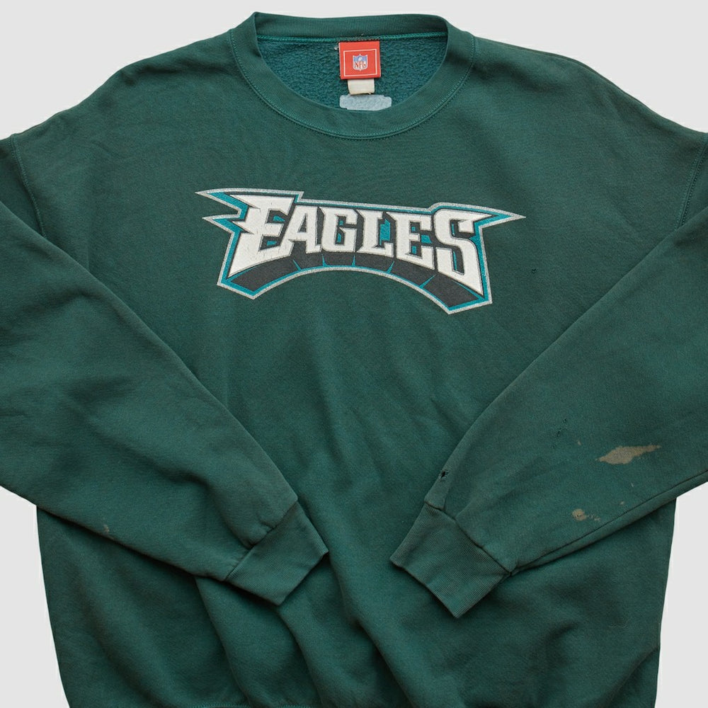 Philadelphia Eagles NFL 2000s Pullover Sweatshirt - Green Vintage - Fanatics