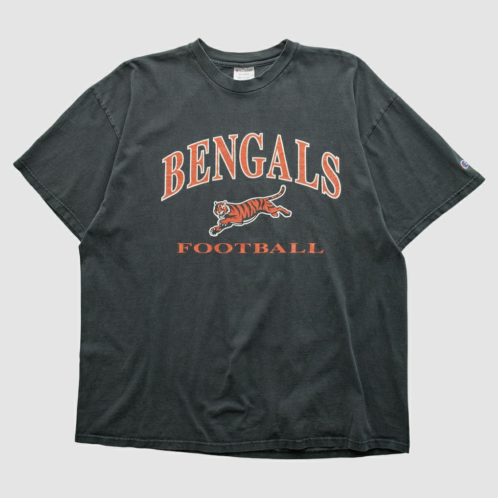 Cincinnati Bengals Champion 2000s T-shirt - Charcoal Vintage - Fanatics