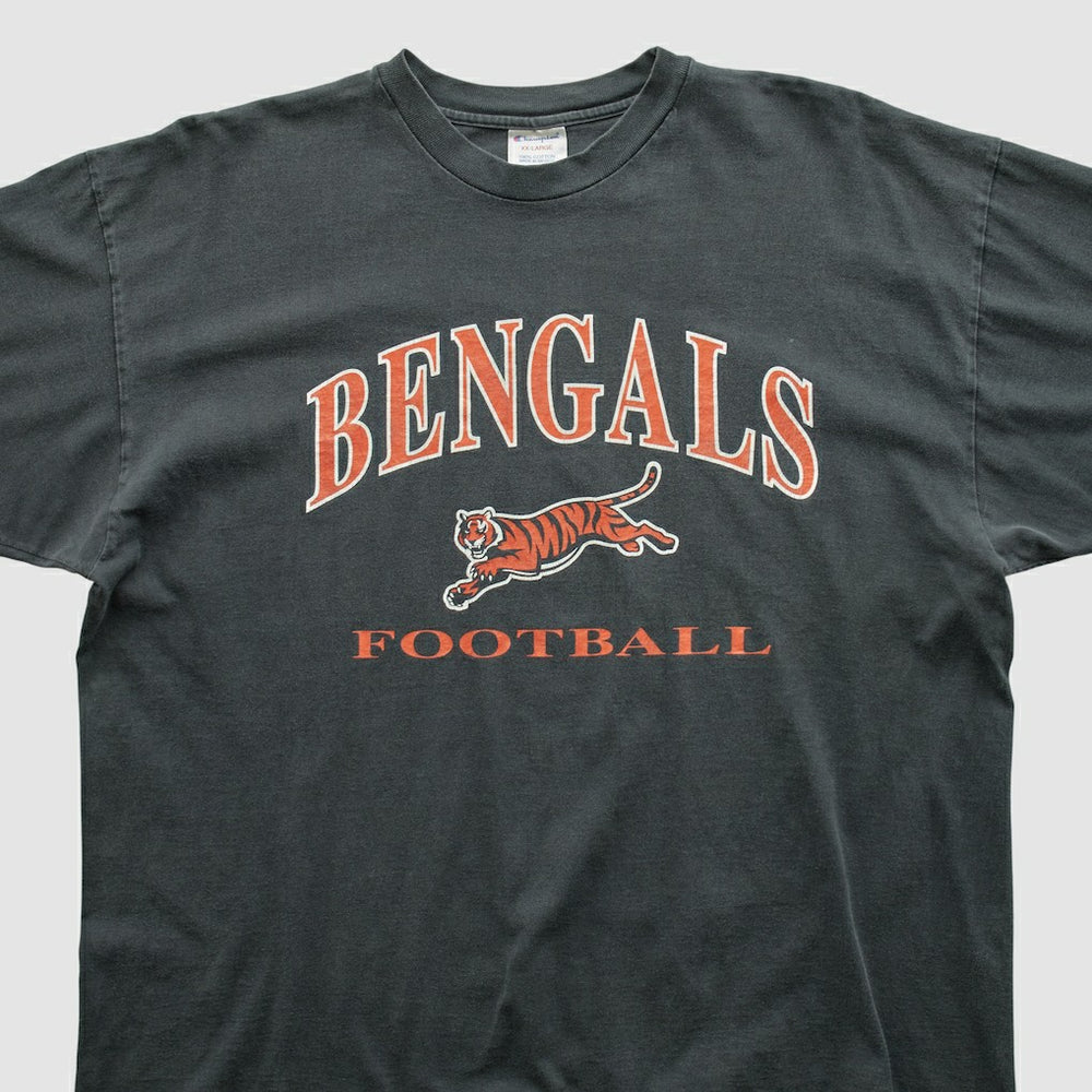 Cincinnati Bengals Champion 2000s T-shirt - Charcoal Vintage - Fanatics