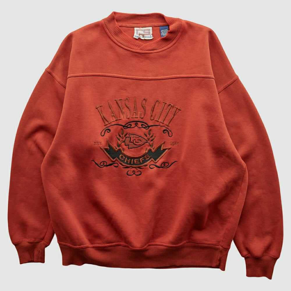 Kansas City Chiefs Crable Sportswear 90s Pullover Sweatshirt - Red Vintage - Fanatics