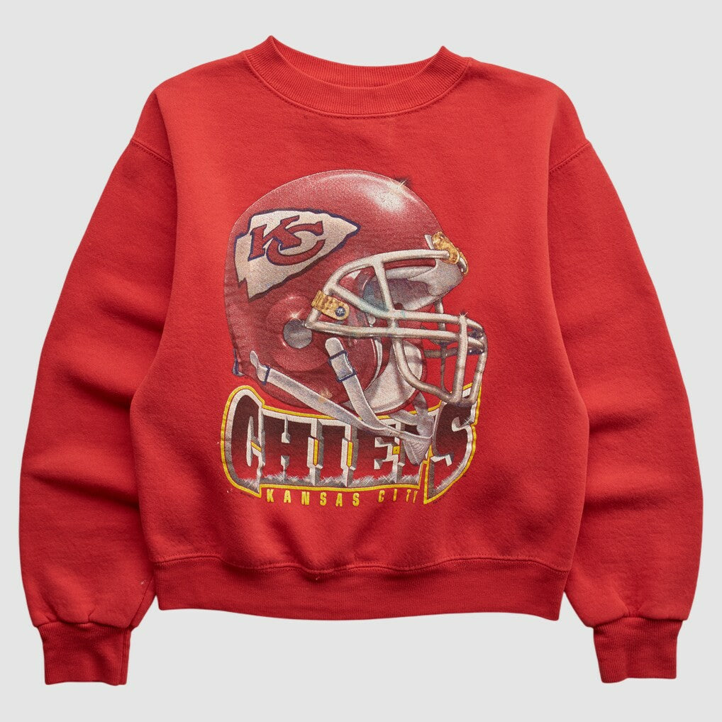 Kansas City Chiefs Lee Apparel 90s Pullover Sweatshirt - Red Vintage - Fanatics