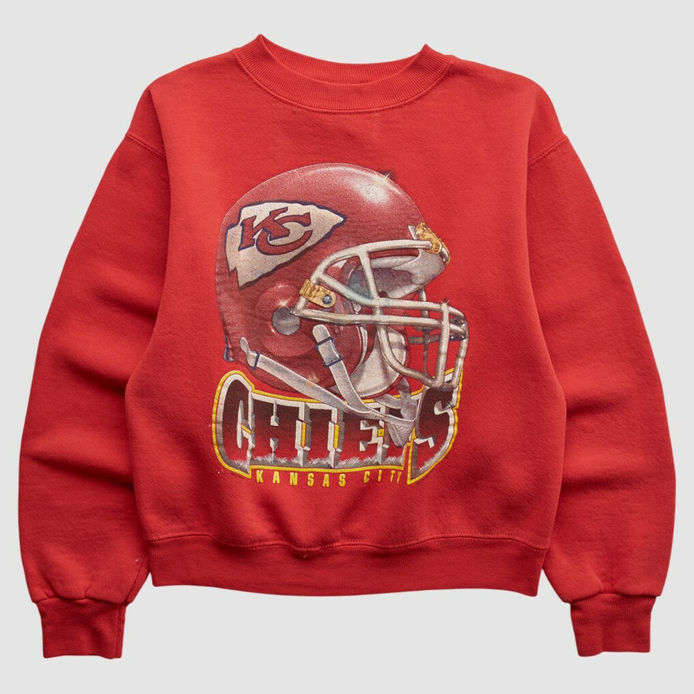 Kansas City Chiefs Lee Apparel 90s Pullover Sweatshirt - Red Vintage - Fanatics