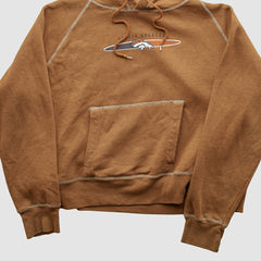 Denver Broncos NFL 2000s Hooded Pullover Sweatshirt - Tan Vintage - Fanatics