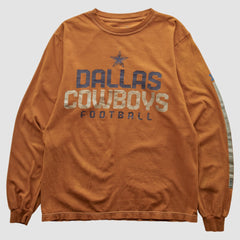 Dallas Cowboys Team Edition Apparel 2000s Long Sleeve T-shirt - Orange Vintage - Fanatics