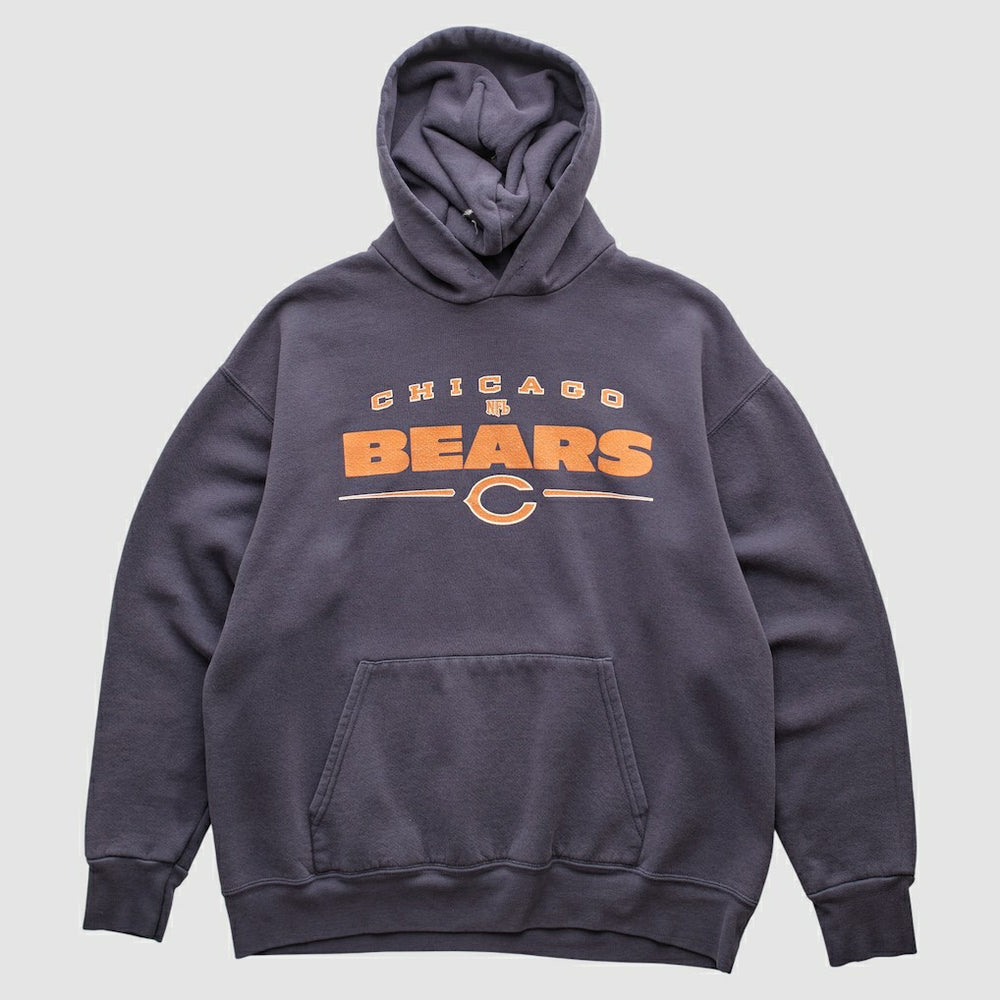 Chicago Bears NFL 2000s Hooded Pullover Sweatshirt - Charcoal Vintage - Fanatics