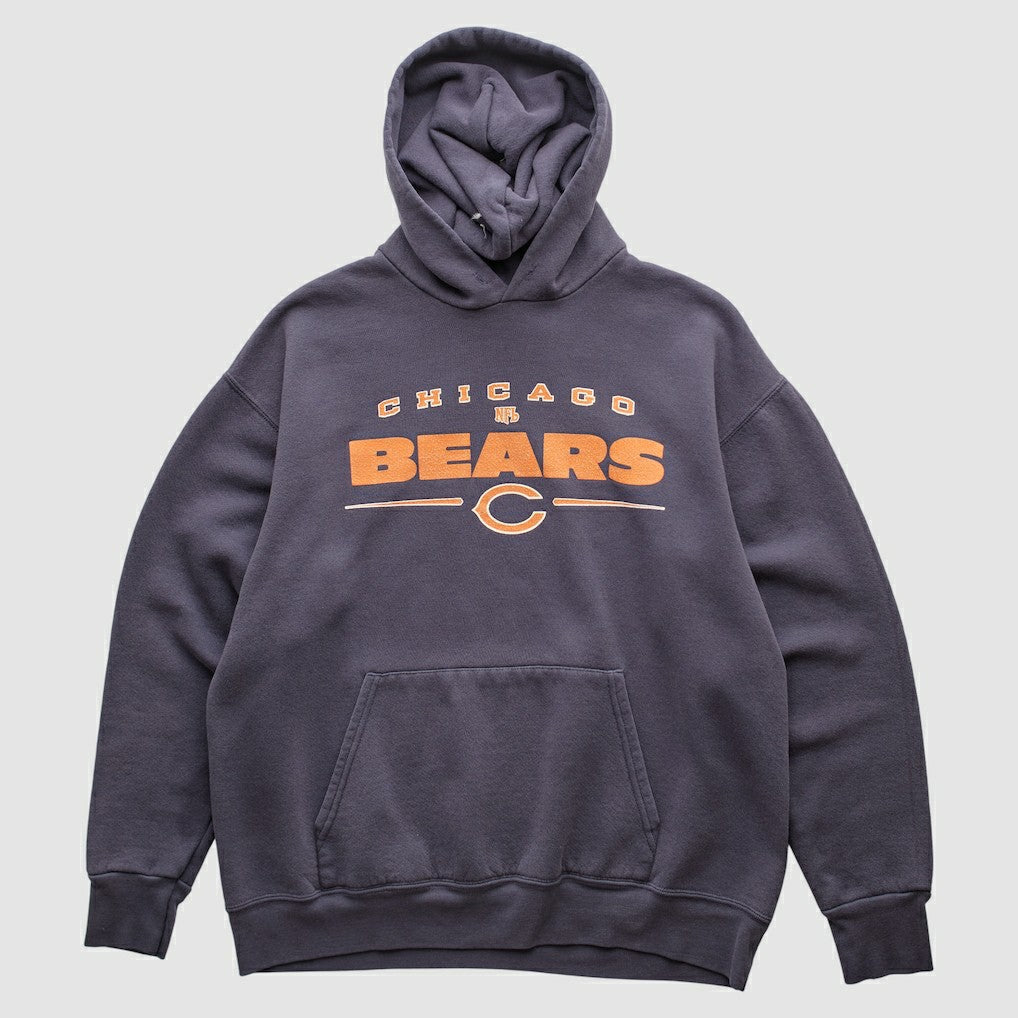 Chicago Bears NFL 2000s Hooded Pullover Sweatshirt - Charcoal Vintage - Fanatics