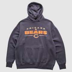 Chicago Bears NFL 2000s Hooded Pullover Sweatshirt - Charcoal Vintage - Fanatics