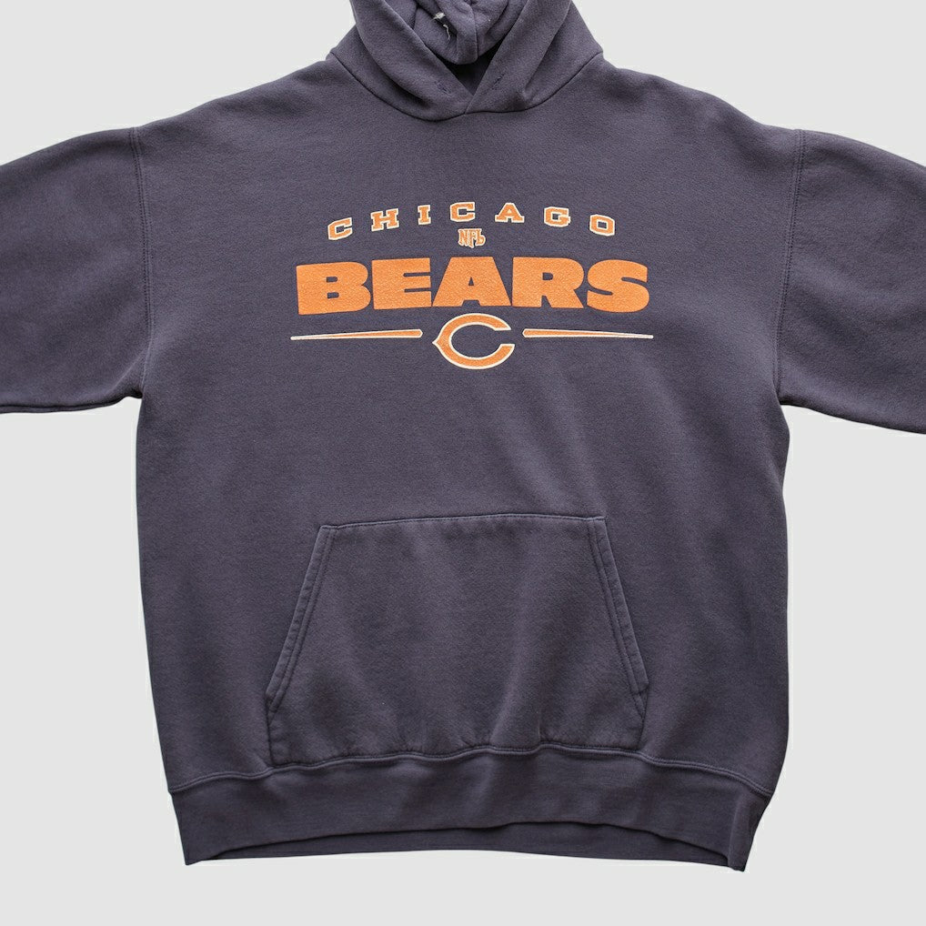 Chicago Bears NFL 2000s Hooded Pullover Sweatshirt - Charcoal Vintage - Fanatics