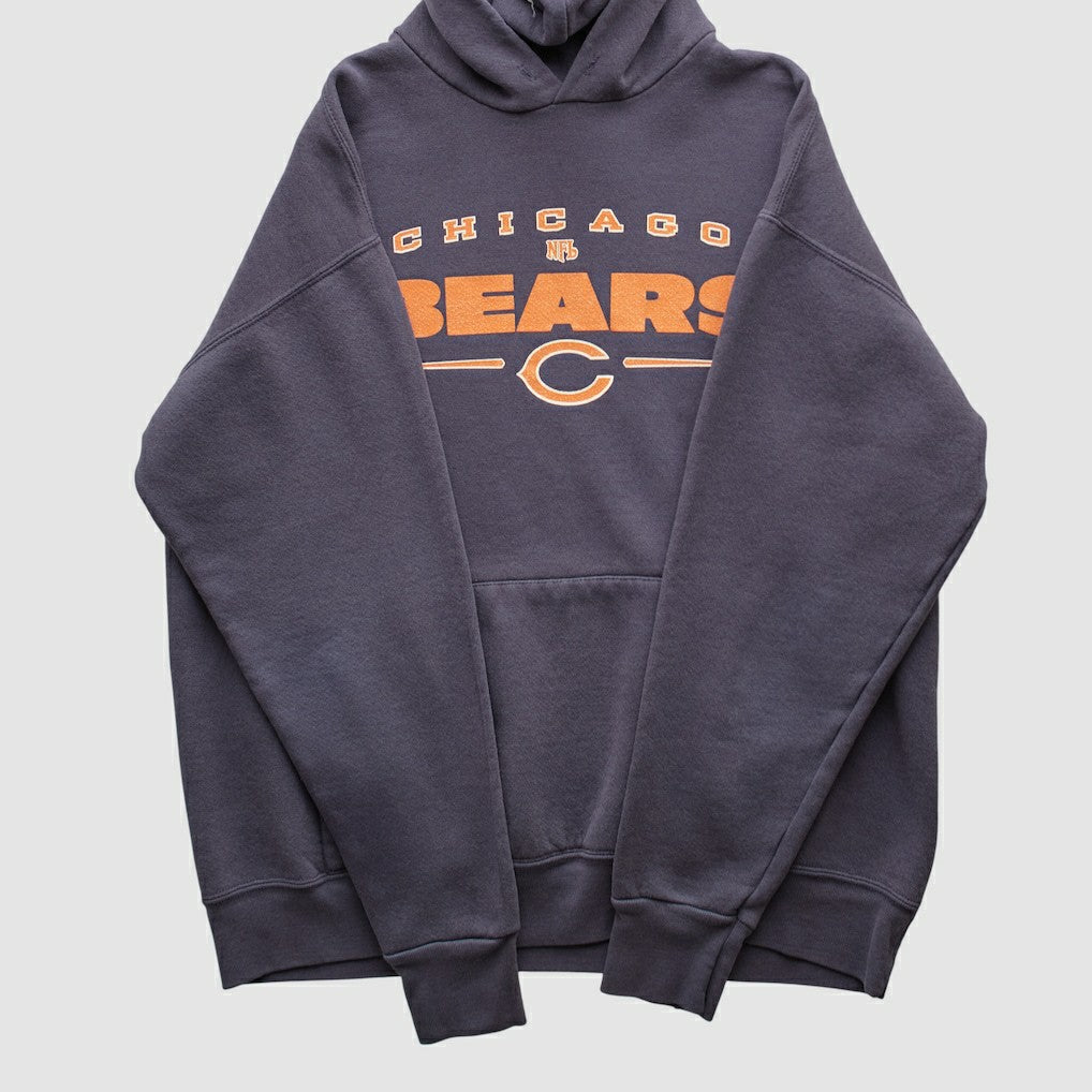 Chicago Bears NFL 2000s Hooded Pullover Sweatshirt - Charcoal Vintage - Fanatics