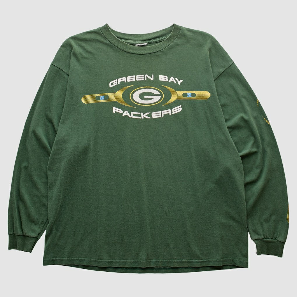 Green Bay Packers 2000s Long Sleeve T-shirt - Green Vintage - Fanatics