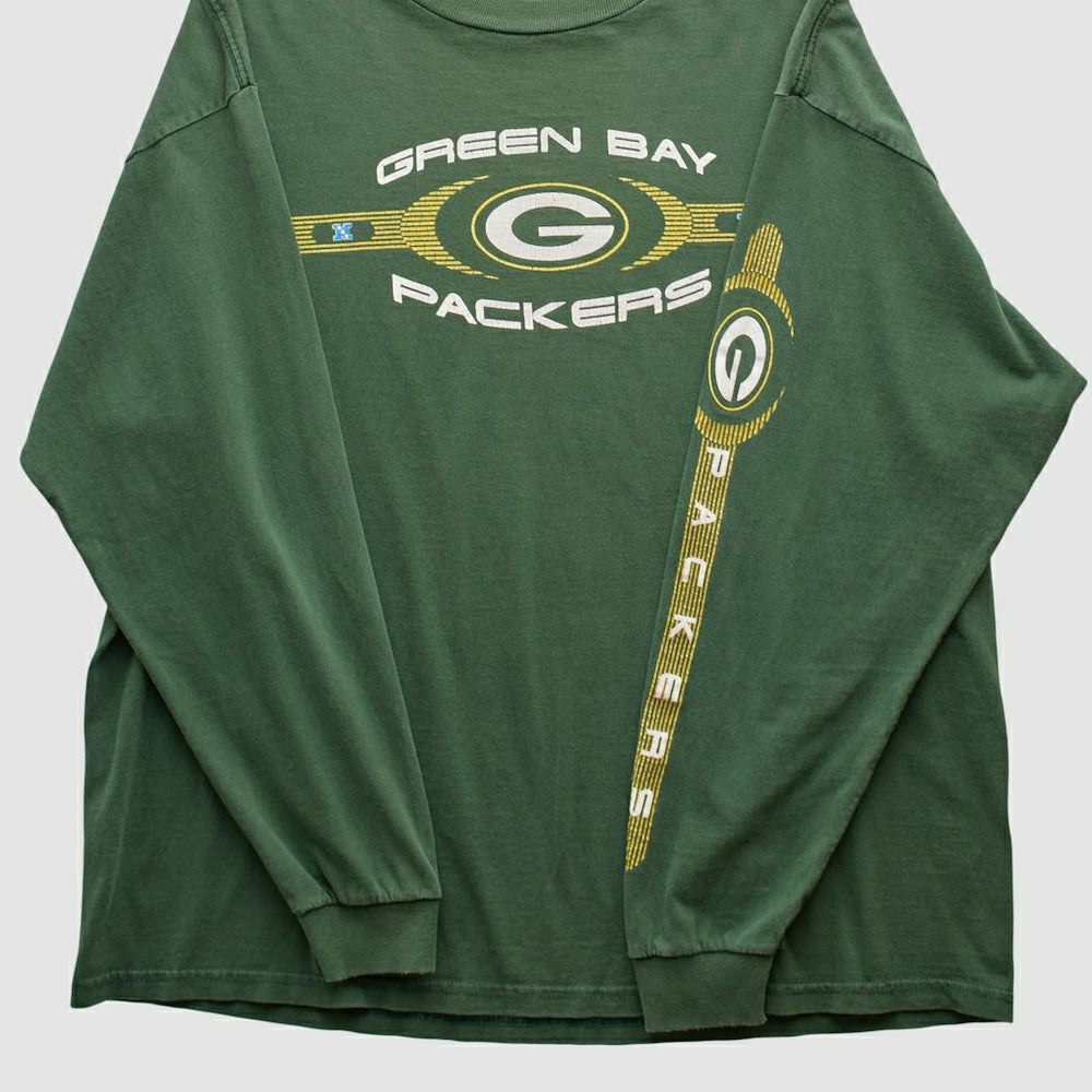 Green Bay Packers 2000s Long Sleeve T-shirt - Green Vintage - Fanatics