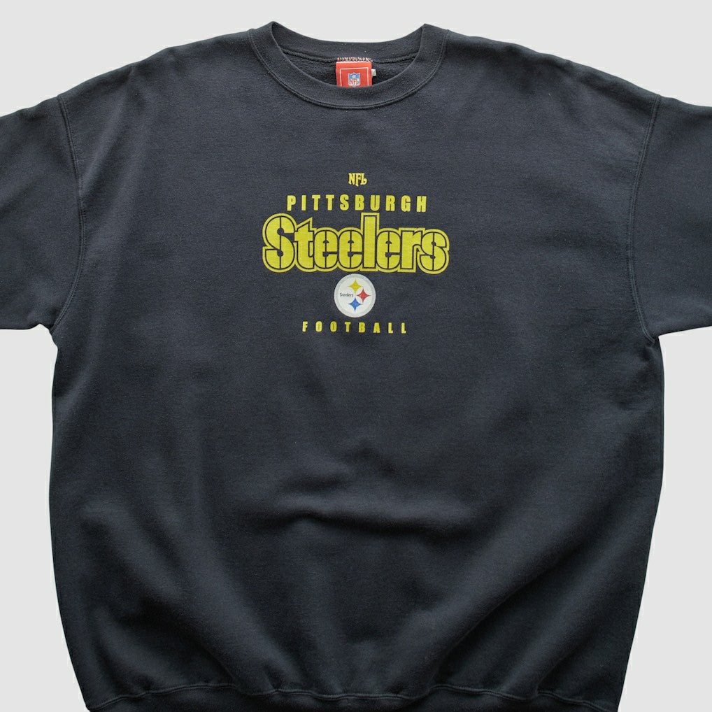 Pittsburgh Steelers NFL 2000s Pullover Sweatshirt - Black Vintage - Fanatics