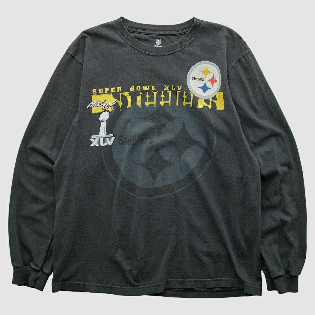 Pittsburgh Steelers NFL 2011 Long Sleeve T-shirt - Charcoal Vintage - Fanatics