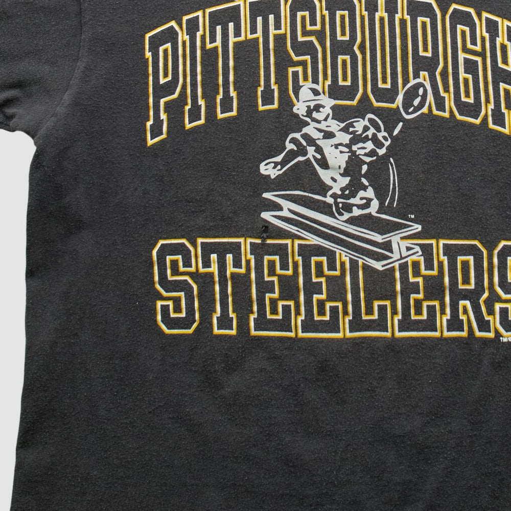 Pittsburgh Steelers Champion 1994 T-shirt - Black Vintage - Fanatics