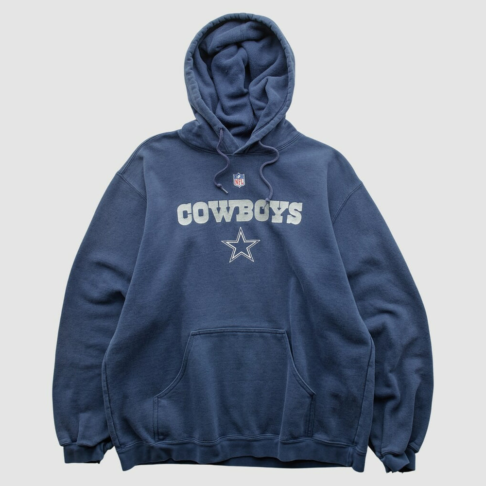Dallas Cowboys Reebok 2000s Hooded Pullover Sweatshirt - Navy Vintage - Fanatics