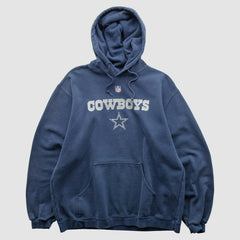 Dallas Cowboys Reebok 2000s Hooded Pullover Sweatshirt - Navy Vintage - Fanatics
