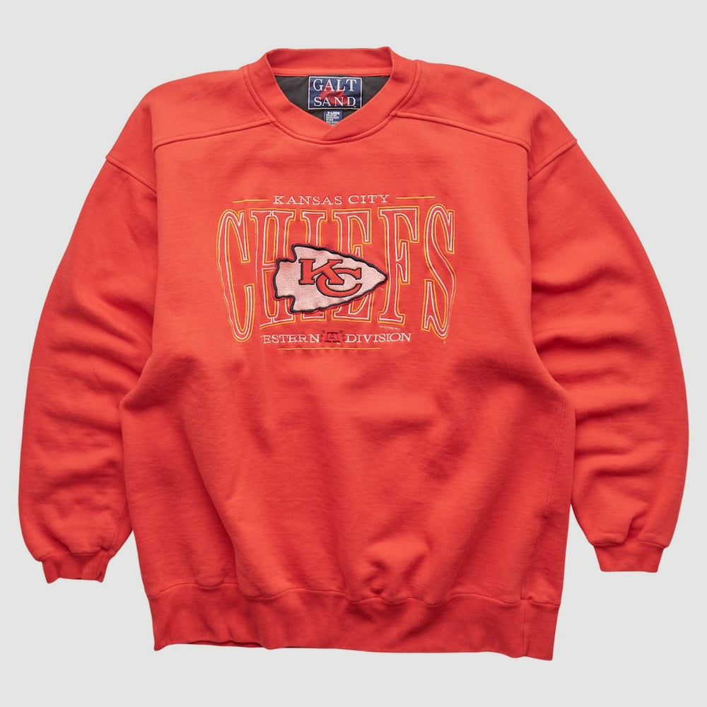 Kansas City Chiefs Galt Sand 90s Pullover Sweatshirt - Red Vintage - Fanatics