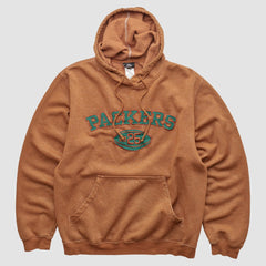 Green Bay Packers Reebok 2010s Hooded Pullover Sweatshirt - Brown Vintage - Fanatics