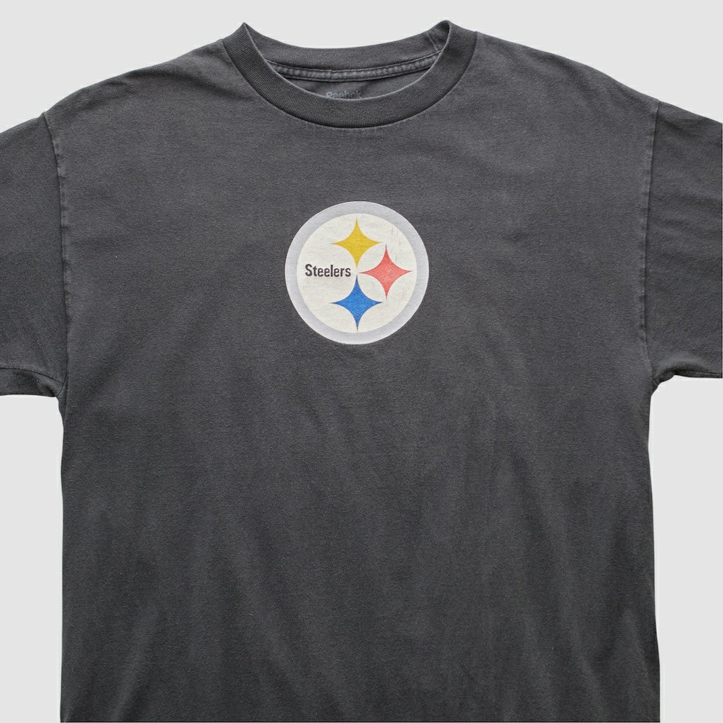 Pittsburgh Steelers Reebok 2000s T-shirt - Charcoal Vintage - Fanatics