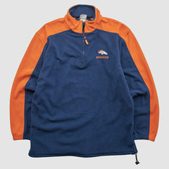 Denver Broncos NFL 2000s 1/4 Zip Sweatshirt - Navy Vintage - Fanatics