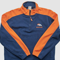 Denver Broncos NFL 2000s 1/4 Zip Sweatshirt - Navy Vintage - Fanatics