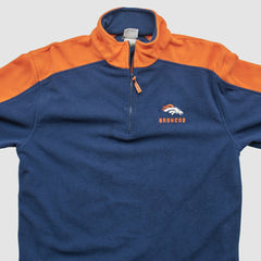 Denver Broncos NFL 2000s 1/4 Zip Sweatshirt - Navy Vintage - Fanatics