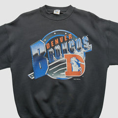 Denver Broncos Fan Sportswear 1994 Pullover Sweatshirt - Black Vintage - Fanatics