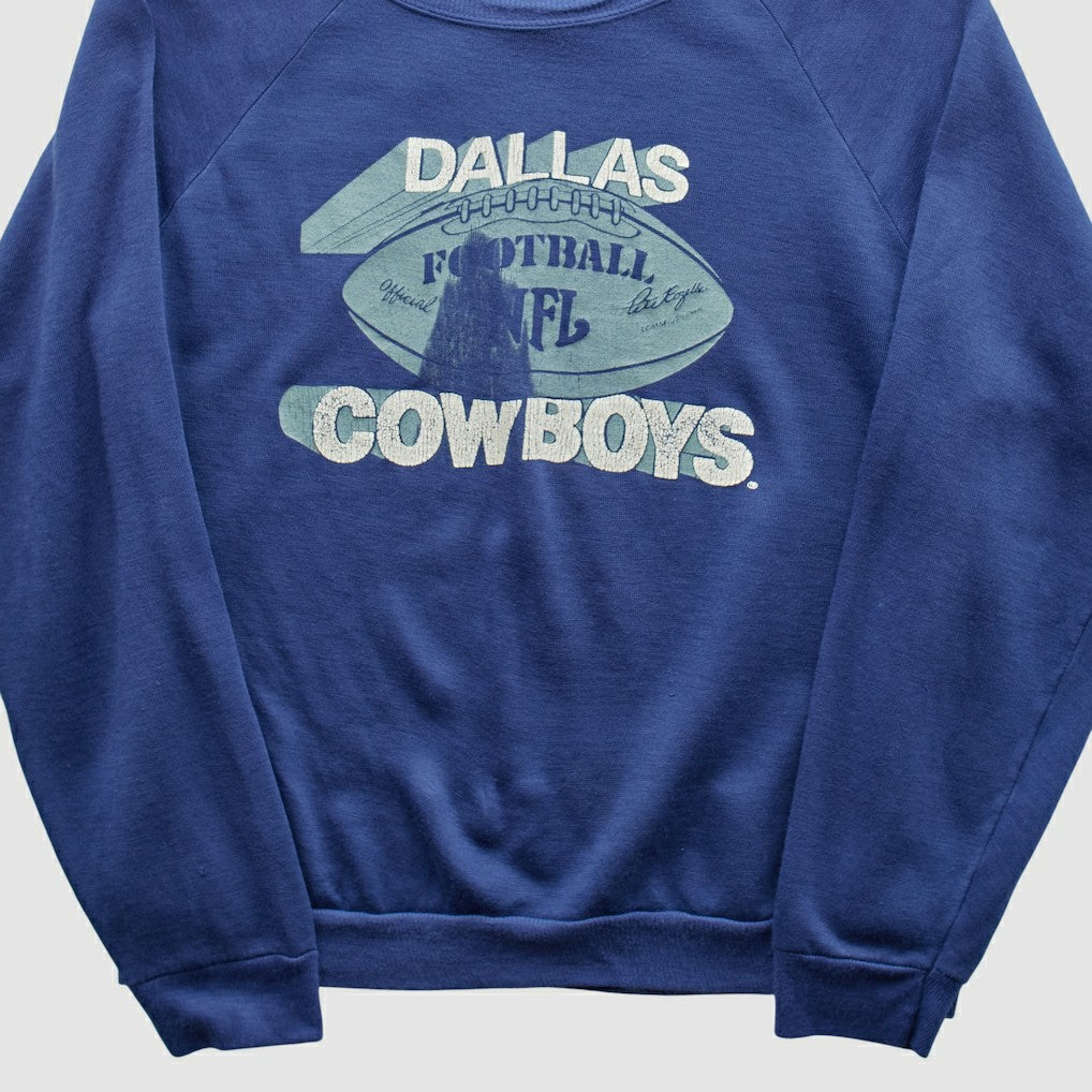 Dallas Cowboys 80s Pullover Sweatshirt - Blue Vintage - Fanatics