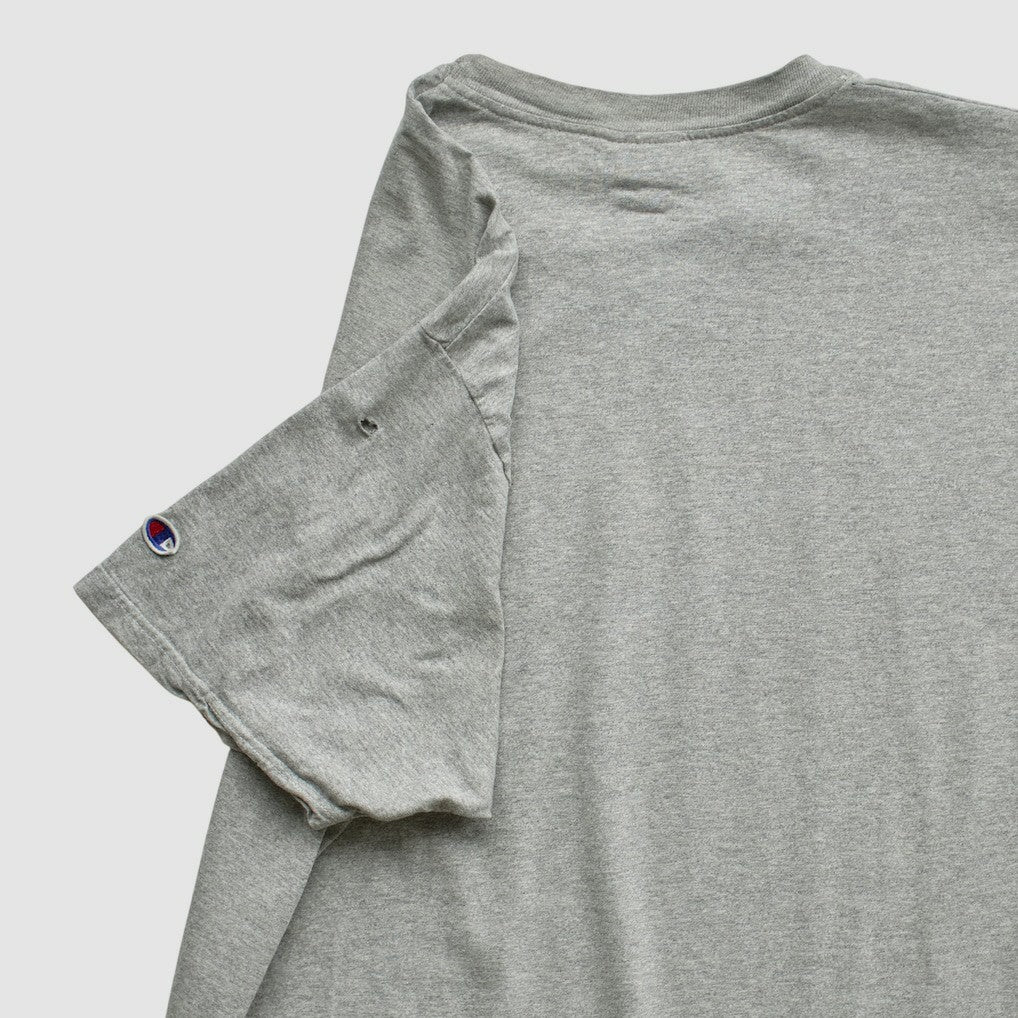 New York Giants Champion 90s T-shirt - Heather Gray Vintage - Fanatics