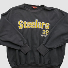 Pittsburgh Steelers NFL 2000s Pullover Sweatshirt - Black Vintage - Fanatics