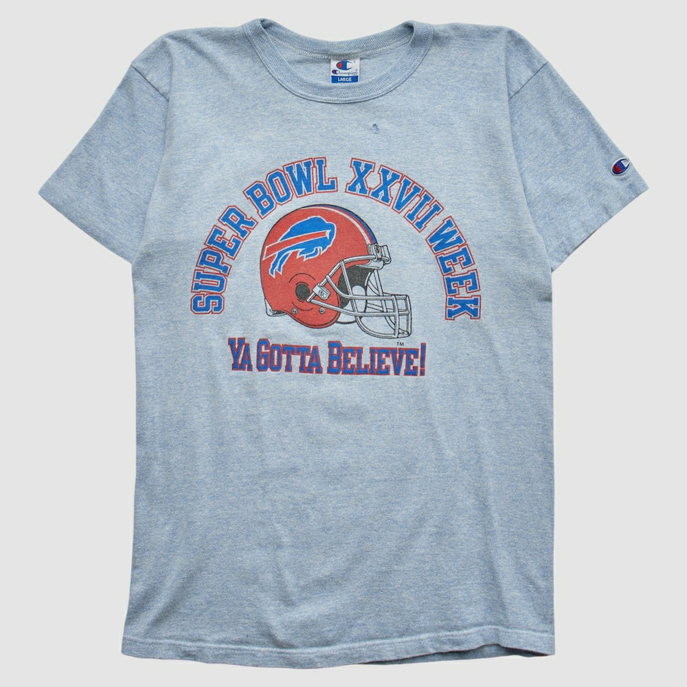 Buffalo Bills Champion 1993 T-shirt - Heather Gray Vintage - Fanatics