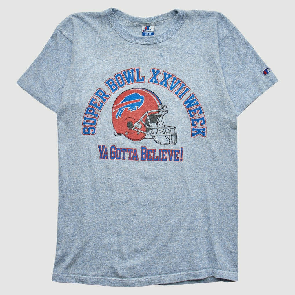 Buffalo Bills Champion 1993 T-shirt - Heather Gray Vintage - Fanatics