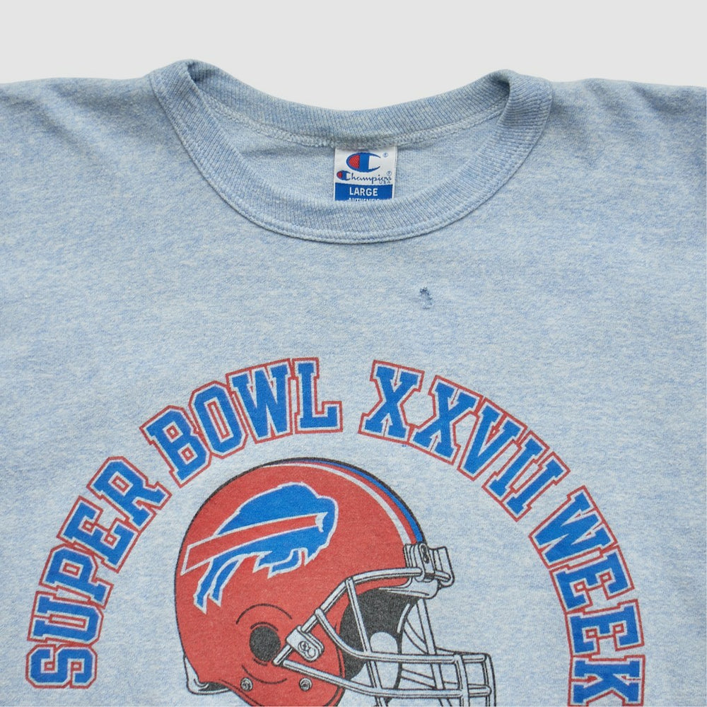 Buffalo Bills Champion 1993 T-shirt - Heather Gray Vintage - Fanatics