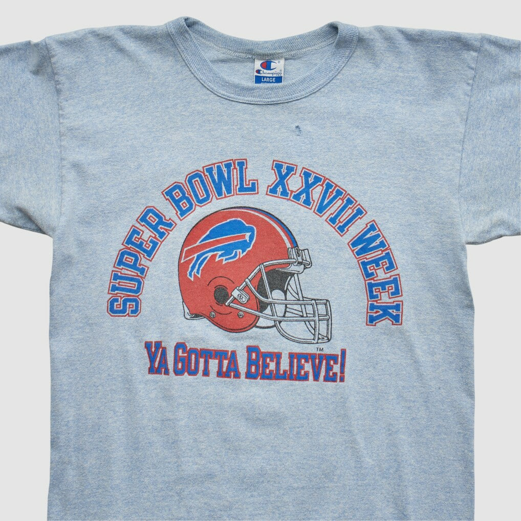 Buffalo Bills Champion 1993 T-shirt - Heather Gray Vintage - Fanatics
