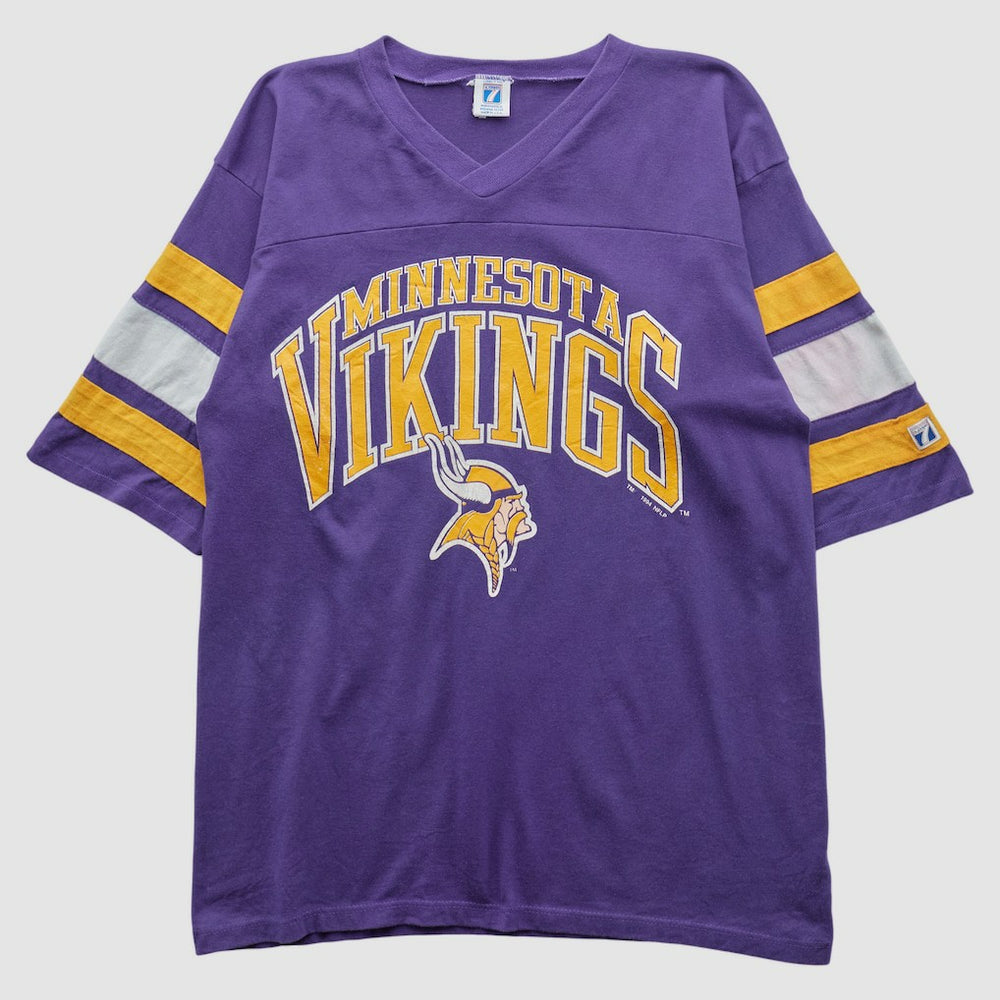 Minnesota Vikings Logo 7 90s T-shirt - Purple Vintage - Fanatics