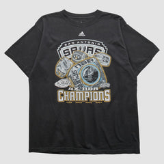 Adidas San Antonio Spurs 2007 T-shirt Black Vintage