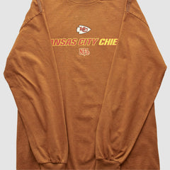 Kansas City Chiefs NFL 2000s Long Sleeve T-shirt - Brown Vintage - Fanatics