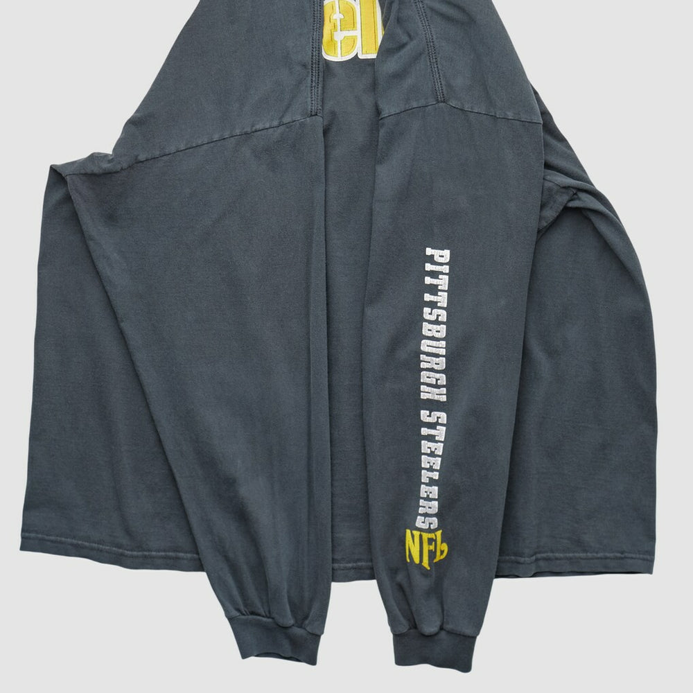 Pittsburgh Steelers NFL 2000s Long Sleeve T-shirt - Charcoal Vintage - Fanatics