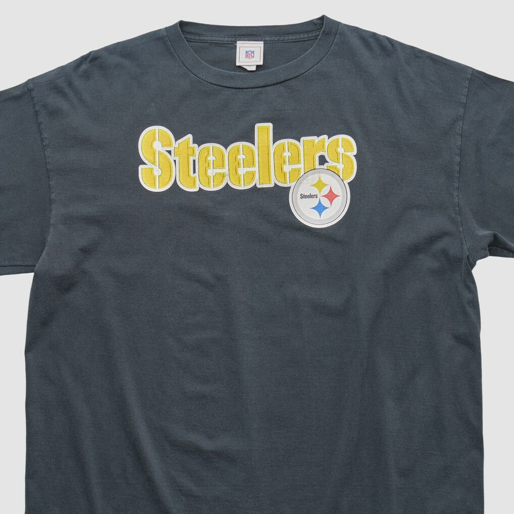 Pittsburgh Steelers NFL 2000s Long Sleeve T-shirt - Charcoal Vintage - Fanatics