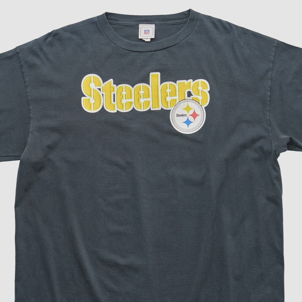 Pittsburgh Steelers NFL 2000s Long Sleeve T-shirt - Charcoal Vintage - Fanatics