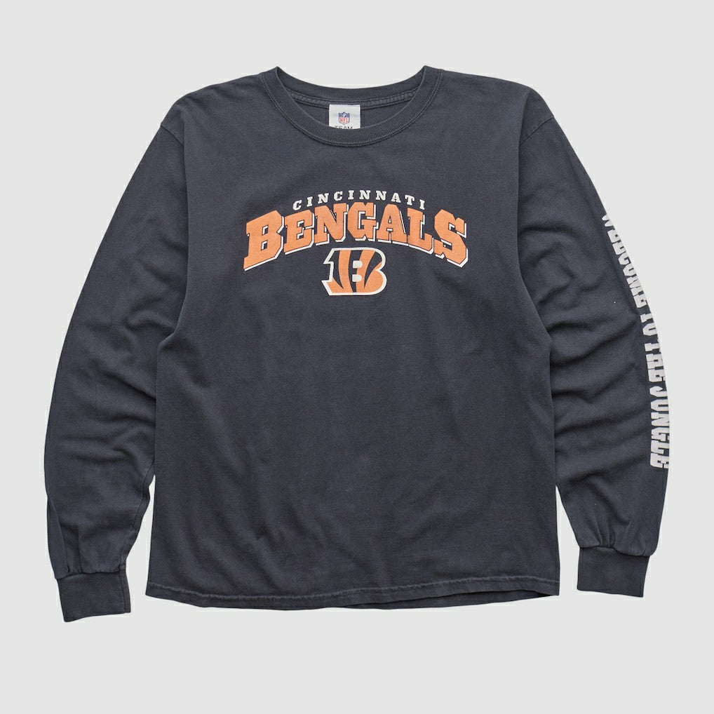 Cincinnati Bengals NFL 2010s Long Sleeve T-shirt - Charcoal Vintage - Fanatics